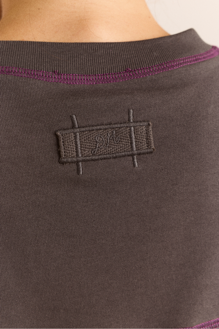 Samara Long Sleeve Top - Charcoal