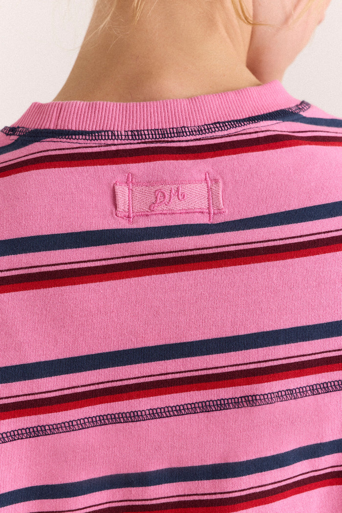 Samara Long Sleeve Top - Pink Stripe