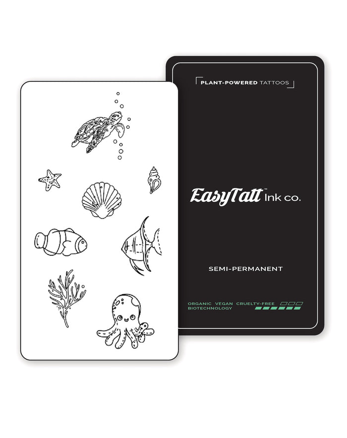 Sea Friends Pack - 8 Tattoos