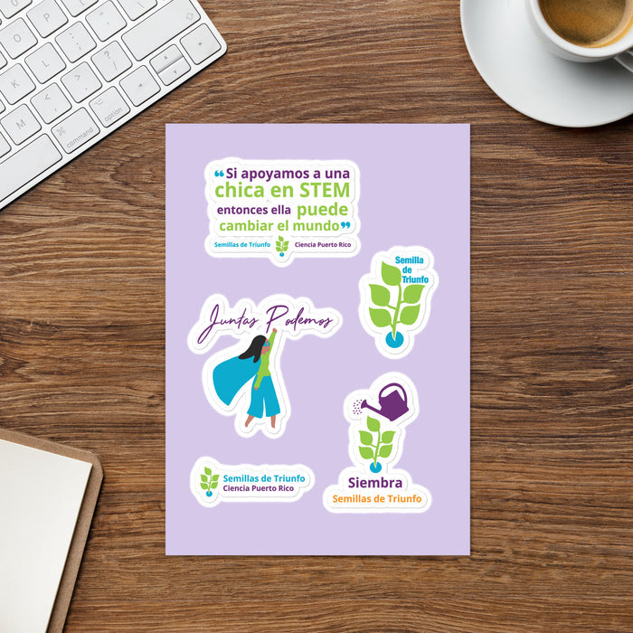 Semillas de Triunfo Sticker sheet