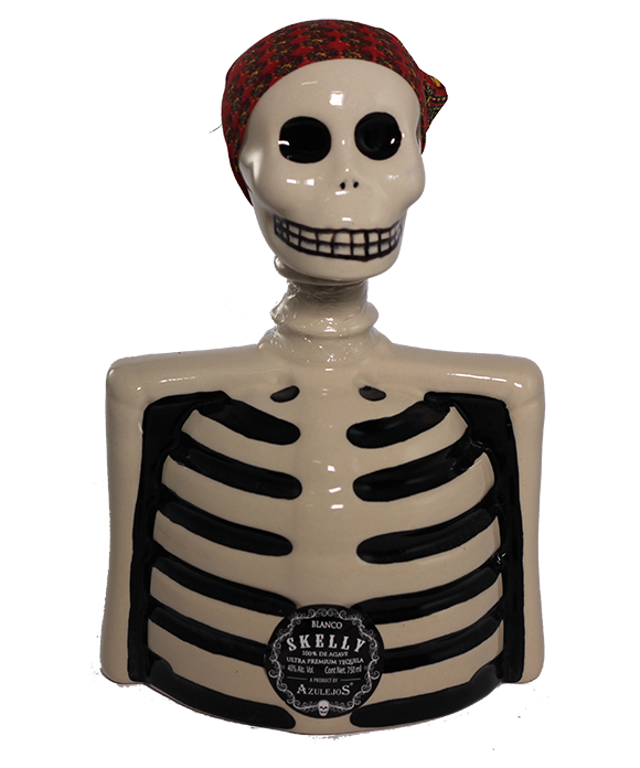 Skelly Blanco Ceramic Tequila 750ml