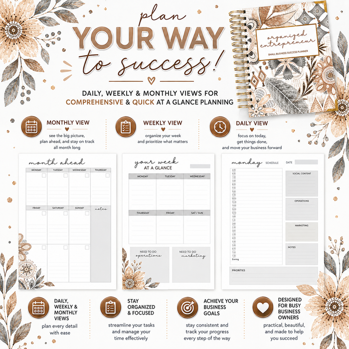 Small Business Success Planner-BOHO