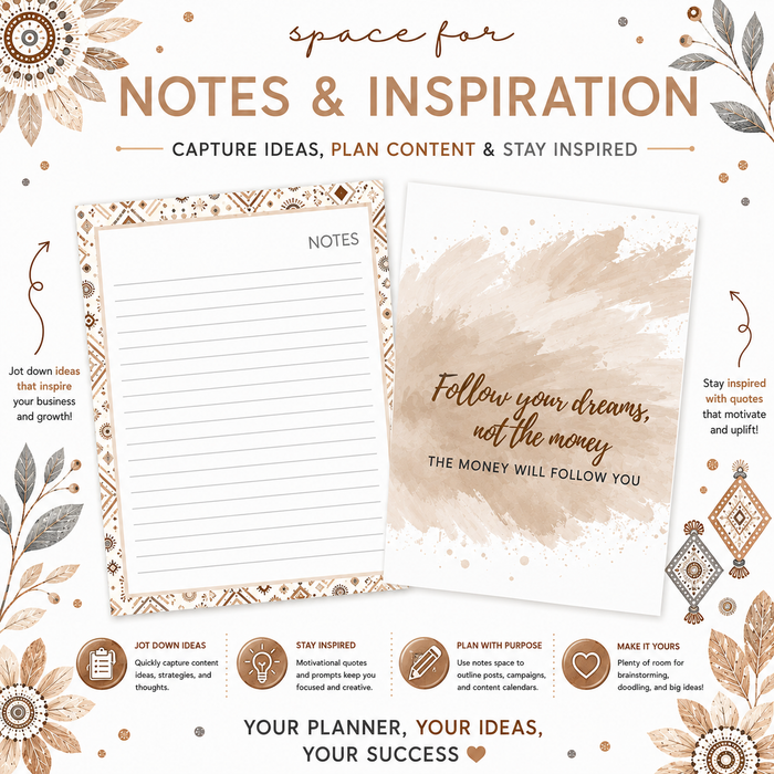 Small Business Success Planner-BOHO