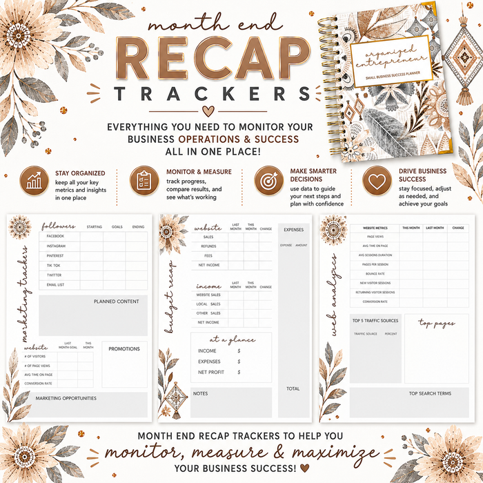Small Business Success Planner-BOHO