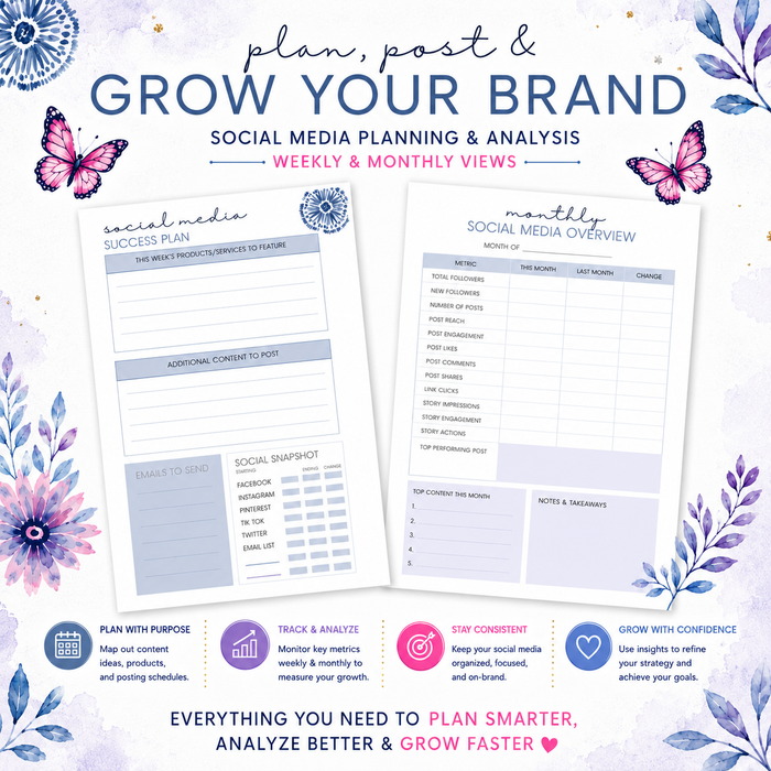 Small Business Success Planner-BUTTERFLY