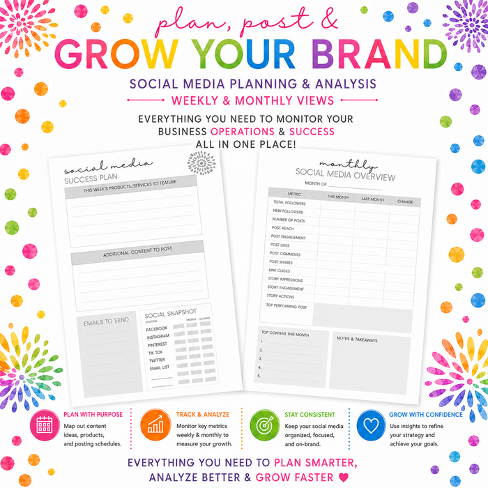 Small Business Success Planner-RAINBOW