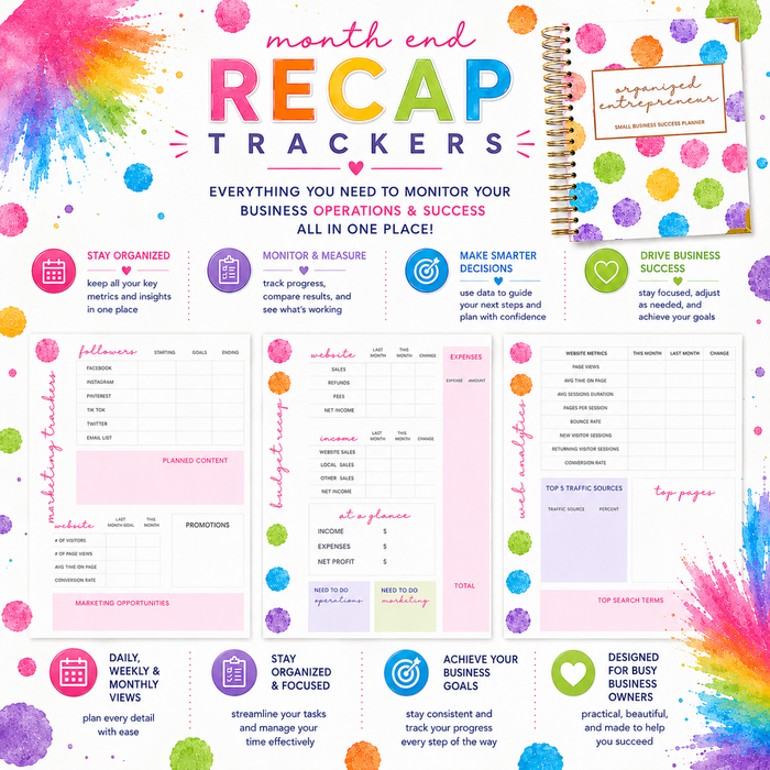 Small Business Success Planner-RAINBOW