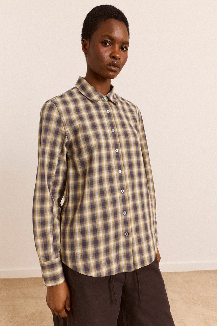 Solana Shirt - Cardamon Check