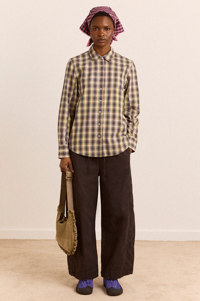 Solana Shirt - Cardamon Check