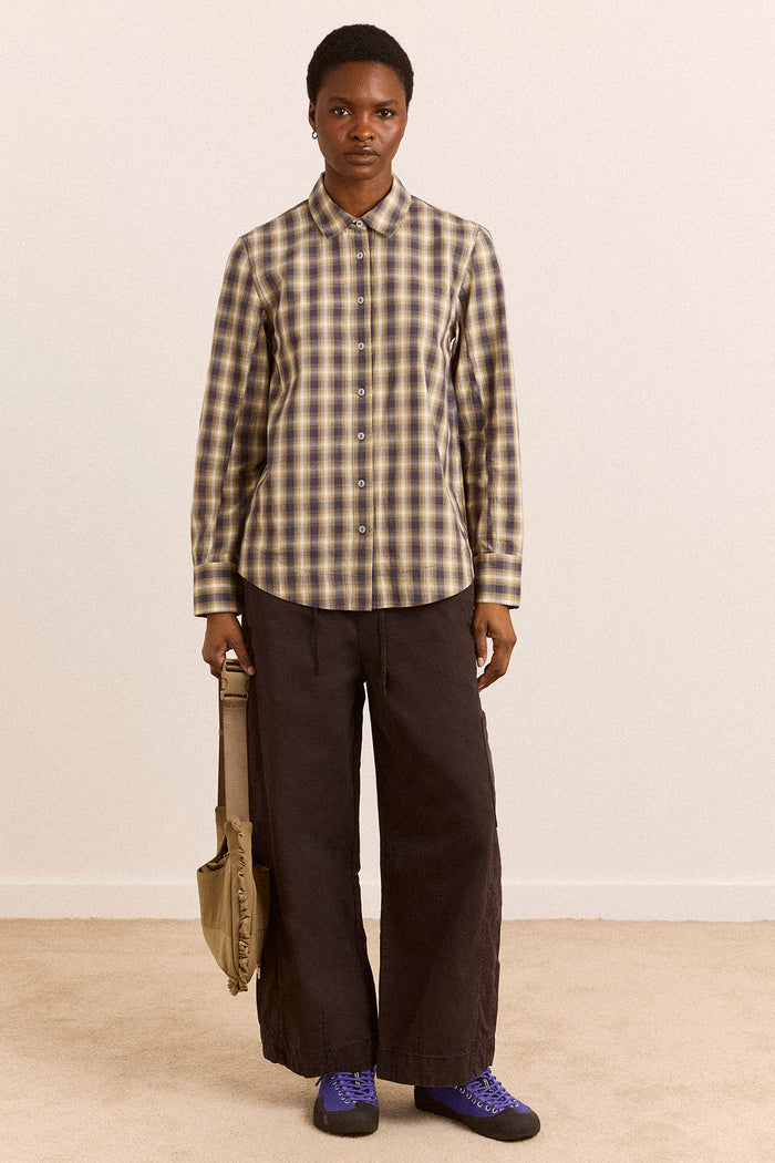 Solana Shirt - Cardamon Check