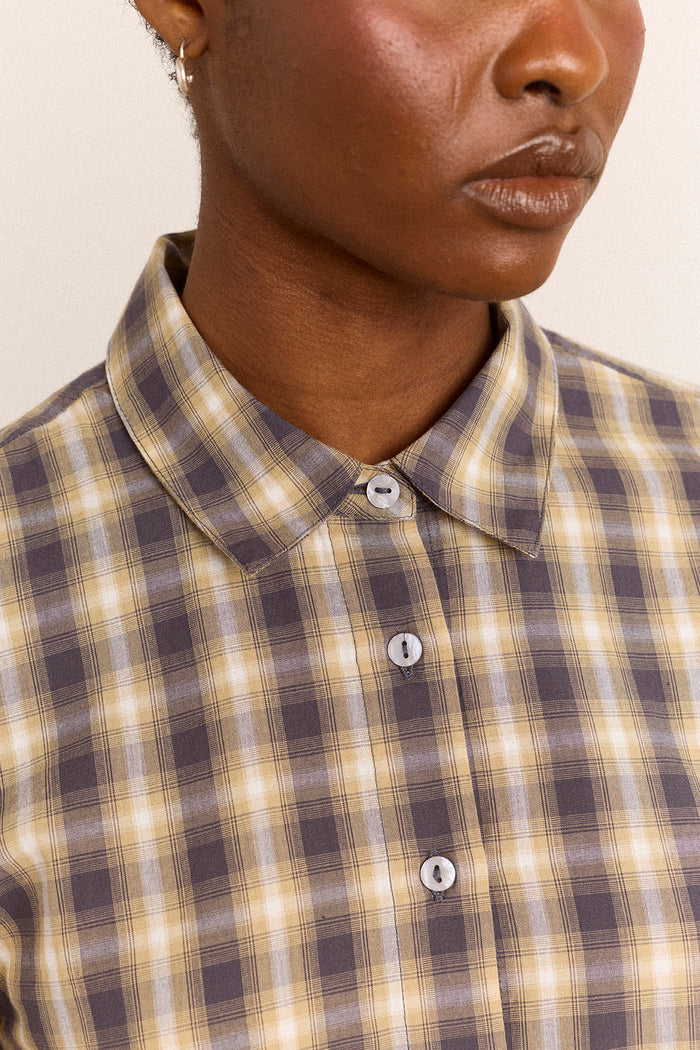 Solana Shirt - Cardamon Check