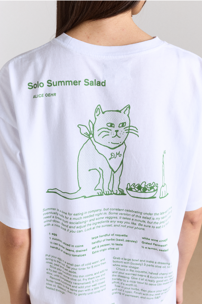 Solo Salad Graphic Tee - White