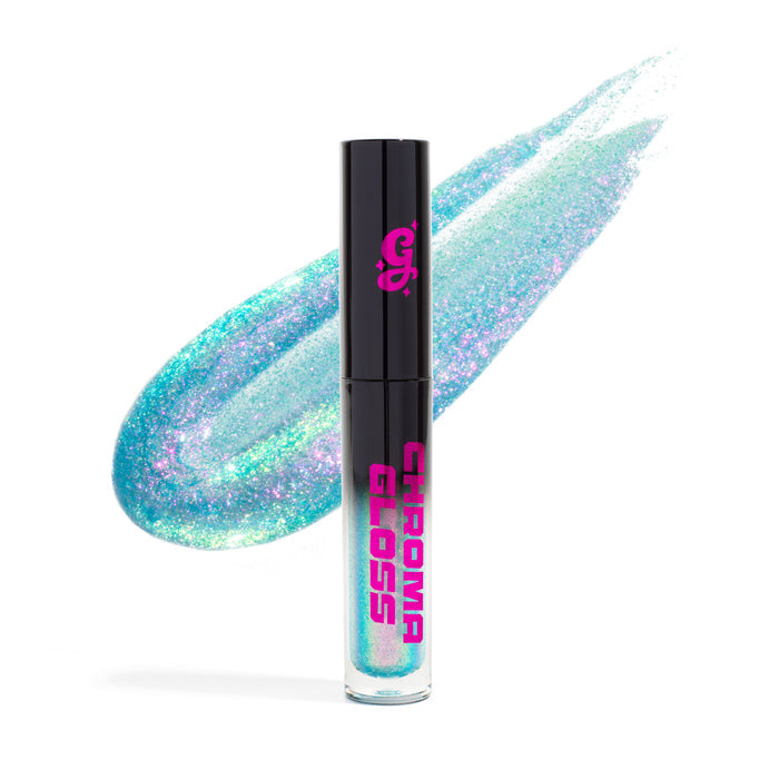 Stella Chroma Gloss (Blue/Pink) - Multichrome Lip Gloss - Glisten Cosmetics