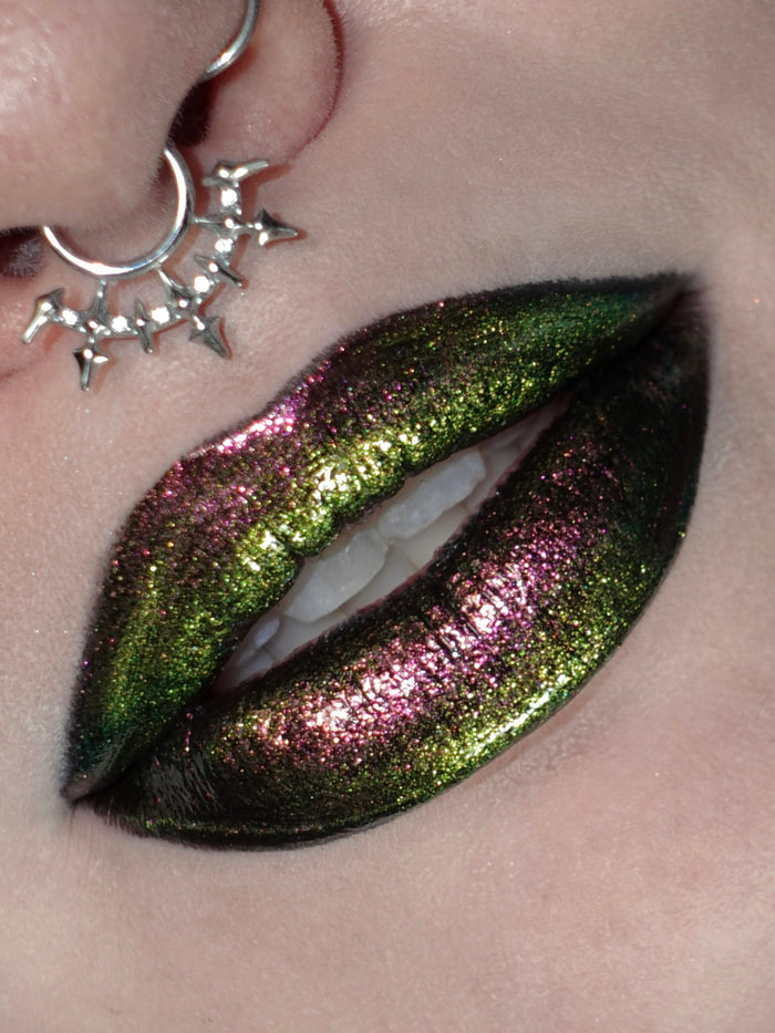 Stella Chroma Gloss (Blue/Pink) - Multichrome Lip Gloss - Glisten Cosmetics
