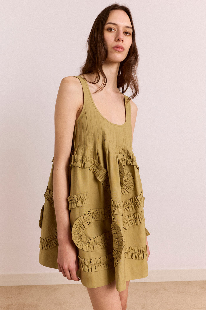 Stella Mini Dress - Green
