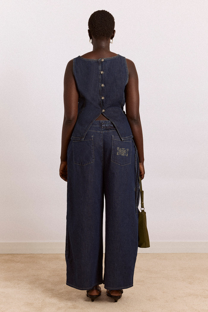 Straight Leg Augusta Jeans - Dark Indigo
