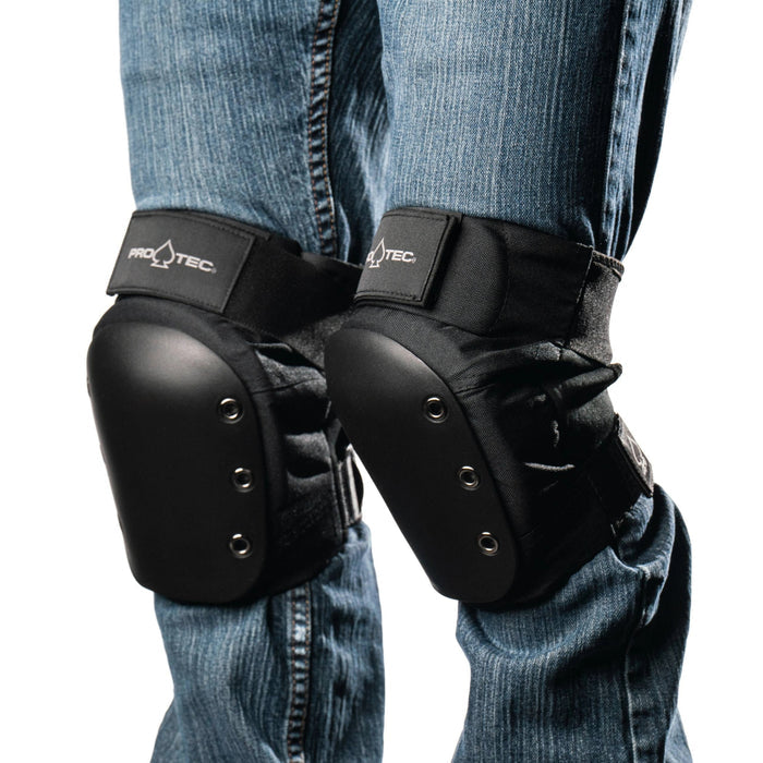 STREET KNEE PAD - OPEN BACK - BLACK