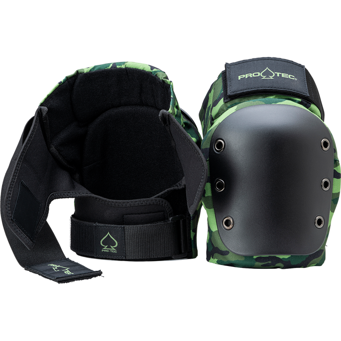 STREET KNEE/ELBOW PAD SET - OPEN BACK - CAMO