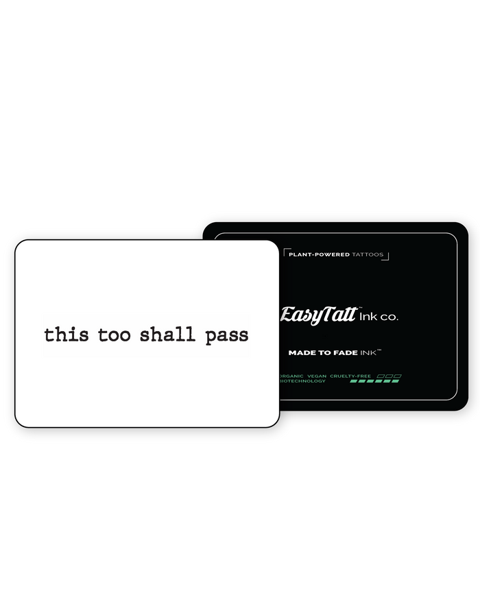 This too shall pass