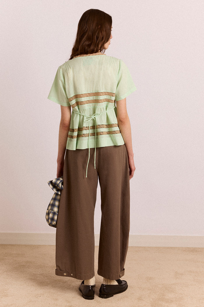 Tilda Lace Blouse - Mint