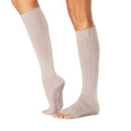 Toesox Half Toe Scrunch Knee High Grip Socks - Primrose Twinkle
