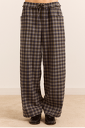 Tomasina Trouser - Navy/Green Check