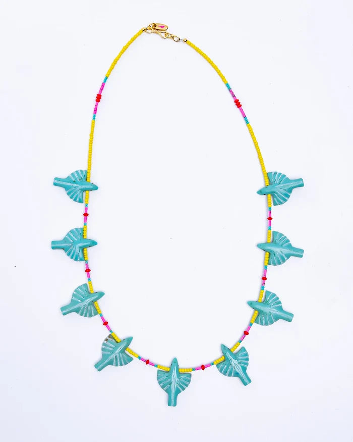 *Turquoise Multibird Necklace