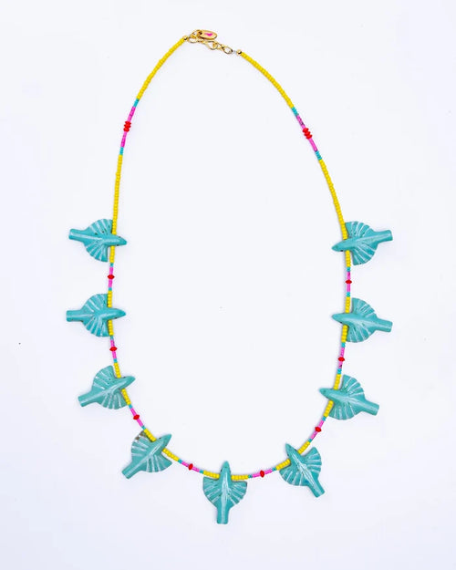 *Turquoise Multibird Necklace