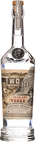 Two James 28 Island Vodka 750ml