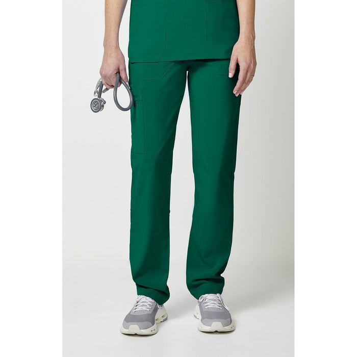 Unisex EDS Essentials Natural Rise Tapered Leg Scrub Pant - Hunter Green - 1