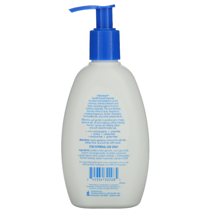 Vanicream Gentle Facial Cleanser 8 fl oz