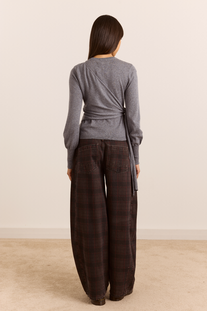 Venna Wrap Cardigan - Grey