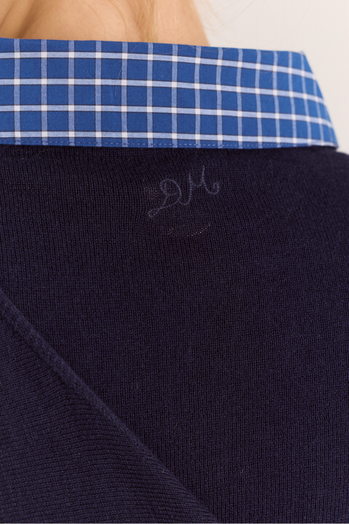 Venna Wrap Cardigan - Navy