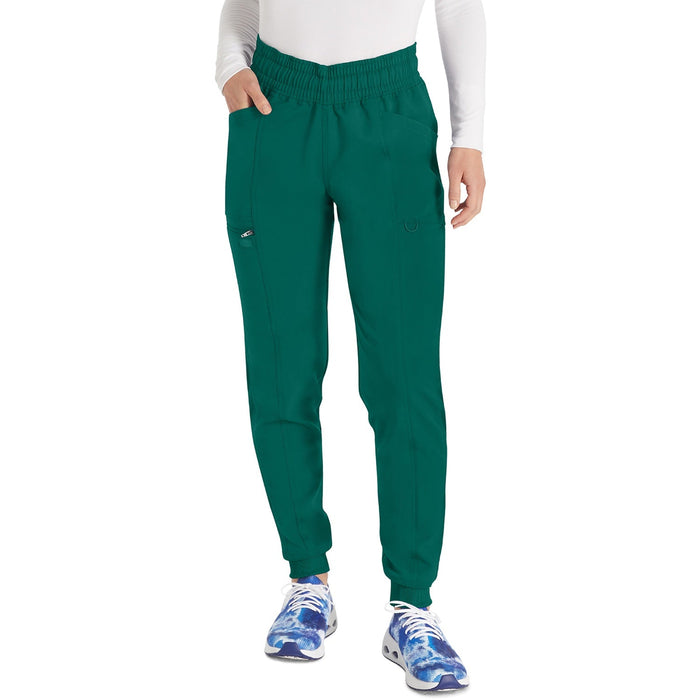 Women's Balance Mid Rise Jogger Scrub Pant - Hunter Green - 1
