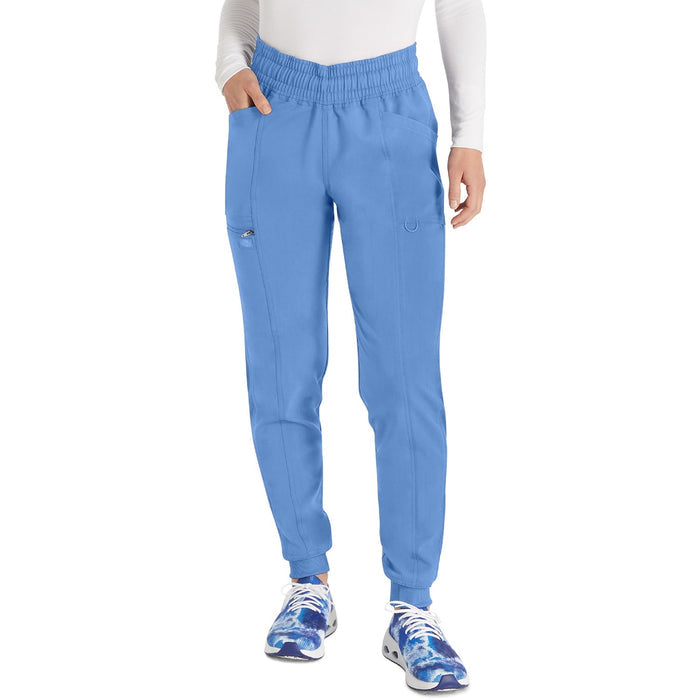 Women's Balance Mid Rise Jogger Scrub Pant - Ciel Blue - 1