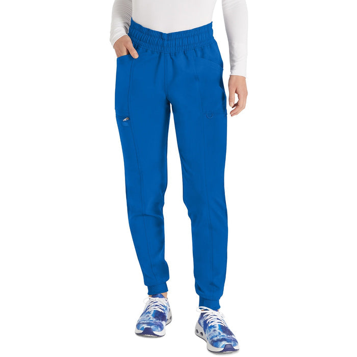 Women's Balance Mid Rise Jogger Scrub Pant - Royal - 1