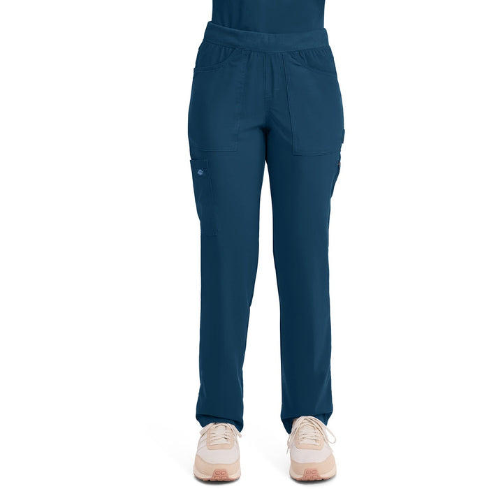 Women's Balance Mid Rise Tapered Leg Pull-On Scrub Pant - Caribbean Blue - 1