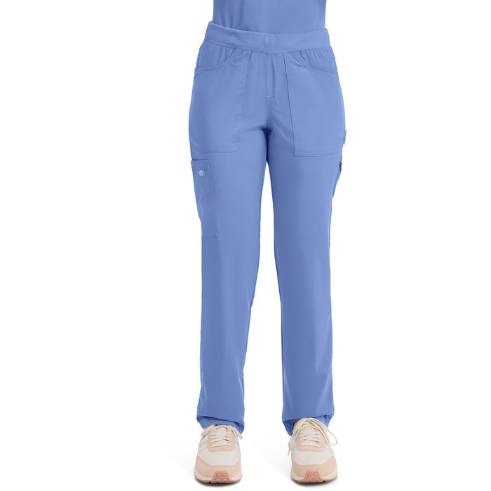 Women's Balance Mid Rise Tapered Leg Pull-On Scrub Pant - Ciel Blue - 1