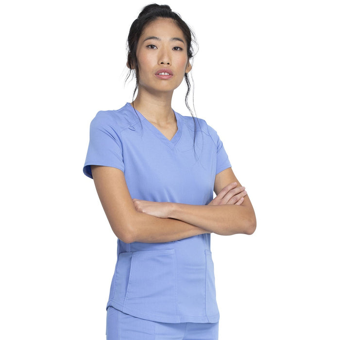 Women's Balance V-Neck Scrub Top - Ciel Blue - 1
