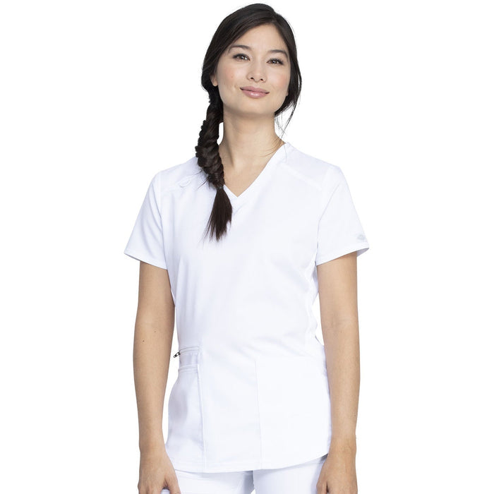 Women's Balance V-Neck Scrub Top - White - 1