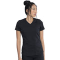 Women's Balance V-Neck Scrub Top - Black - 1