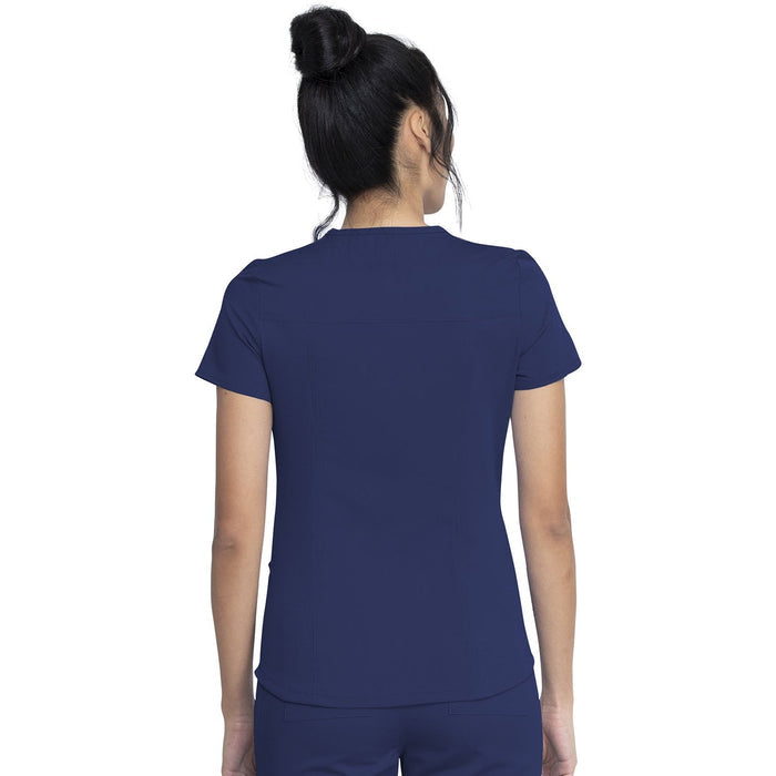 Women's Balance V-Neck Scrub Top - Navy - 2