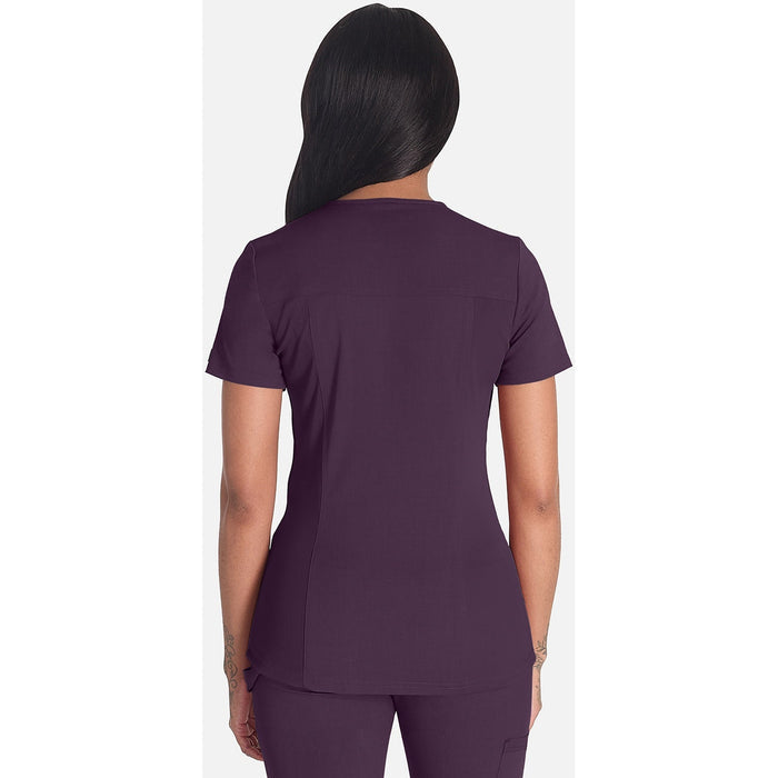 Women's Balance V-Neck Scrub Top - Deep Amethyst - 2