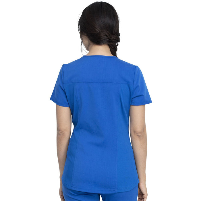 Women's Balance V-Neck Scrub Top - Royal - 2