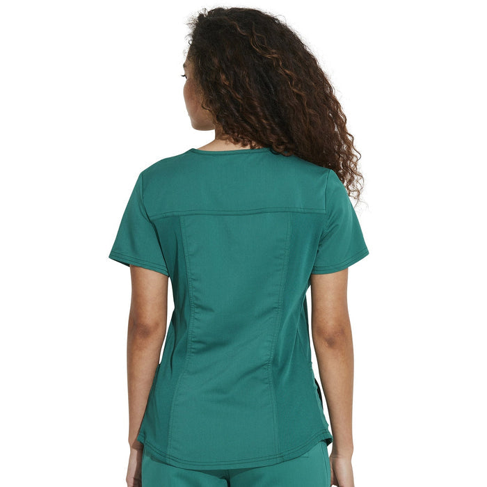 Women's Balance V-Neck Scrub Top - Hunter Green - 2