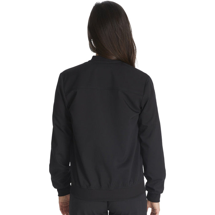 Women's Balance Zip Front Scrub Jacket - Black - 2