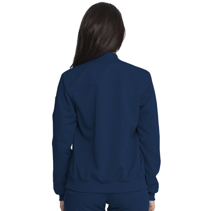 Women's Balance Zip Front Scrub Jacket - Navy - 2