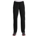 Women's Dynamix Mid Rise Straight Leg Drawstring Scrub Pant - Black - 1