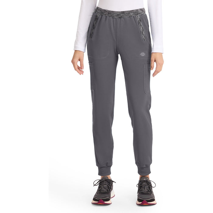 Women's Dynamix Natural Rise Tapered Leg Jogger Scrub Pant - Pewter - 1
