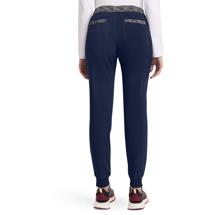 Women's Dynamix Natural Rise Tapered Leg Jogger Scrub Pant - Navy - 2
